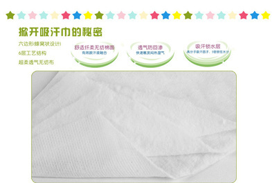 汗博士婴儿便捷吸汗巾 隔汗护背，清爽舒适的育儿新选择